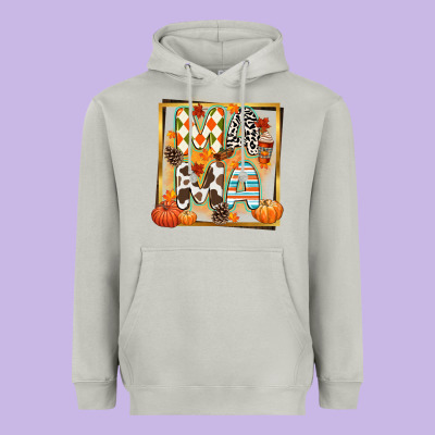 Fall Mama Heavyweight Hoodie Designed By Cowgirlartshop