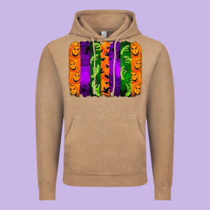 Halloween Brushstroke Vintage Hoodie Designed By Jasminsmagicworld