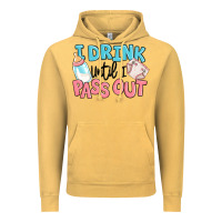 Vintage Mustard i drink until i pass out baby Vintage Hoodie - MaliasSmallBusiness