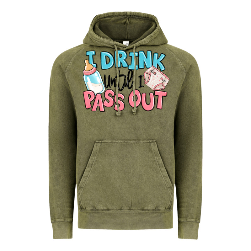 I Drink Until I Pass Out Baby Vintage Hoodie by MaliasSmallBusiness | Teevron