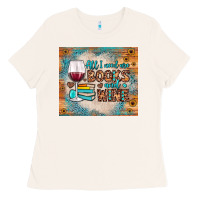 All I Need Are Books And Wine Ladies Tee | Teevron