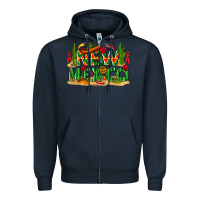 Navy New Mexico Zipper Hoodie - texasbilliewilder