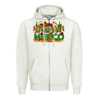 Oatmeal Heather New Mexico Zipper Hoodie - texasbilliewilder