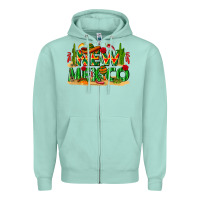 Seafoam New Mexico Zipper Hoodie - texasbilliewilder