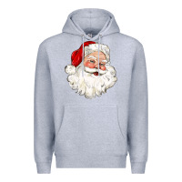 Heather Grey santa claus Premium Hoodie - CowGirlArtShop