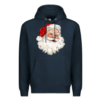 Navy santa claus Premium Hoodie - CowGirlArtShop
