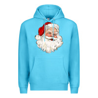 Ocean Blue santa claus Premium Hoodie - CowGirlArtShop