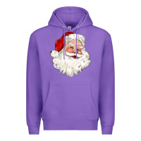 Purple santa claus Premium Hoodie - CowGirlArtShop