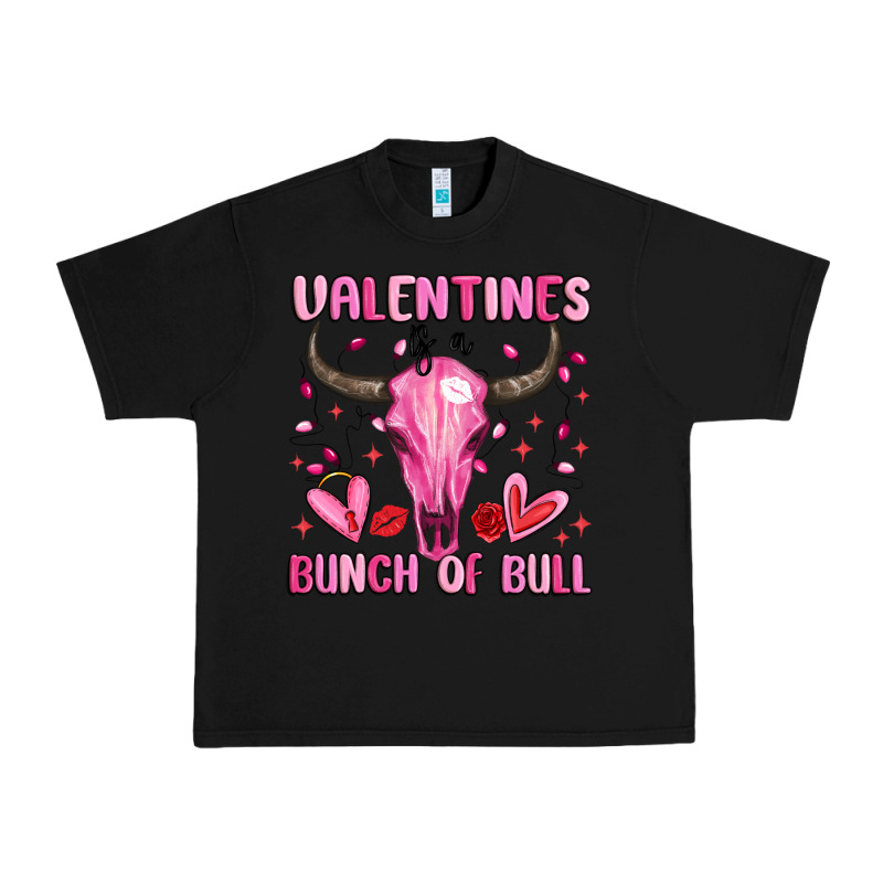 Valentines Is A Bunch Of Bull Urban Heavy Tee by MaliasSmallBusiness | Teevron