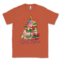 Copper merry bookmas christmas book tree Classic Tee - MaliasSmallBusiness
