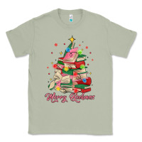 Matcha merry bookmas christmas book tree Classic Tee - MaliasSmallBusiness