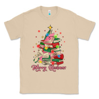 Mushroom merry bookmas christmas book tree Classic Tee - MaliasSmallBusiness