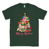 Sports Green merry bookmas christmas book tree Classic Tee - MaliasSmallBusiness
