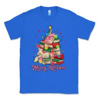 True Royal merry bookmas christmas book tree Classic Tee - MaliasSmallBusiness