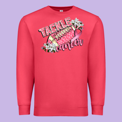 Tackle Cancer Premium Sweatshirt Designed By Cowgirlartshop