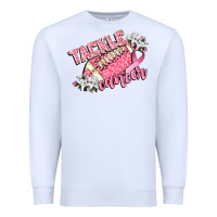 White tackle cancer Premium Sweatshirt - CowGirlArtShop