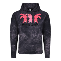 Cloud Black easter bunny Vintage Hoodie - MaliasSmallBusiness