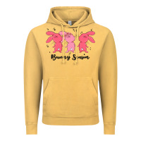 Vintage Mustard easter bunny Vintage Hoodie - MaliasSmallBusiness