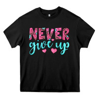 Black never give up Heavy Core Tee - JahusDesignShop