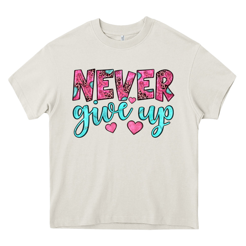 Never Give Up Heavy Core Tee by JahusDesignShop | Teevron