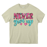 Mossy never give up Heavy Core Tee - JahusDesignShop