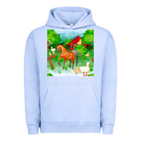 Pigment Grape Ice farm life seamless pattern Urban Hoodie - FaDigitalArtStudio