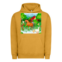 Pigment Peanut Butter farm life seamless pattern Urban Hoodie - FaDigitalArtStudio