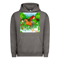 Pigment Tornado farm life seamless pattern Urban Hoodie - FaDigitalArtStudio