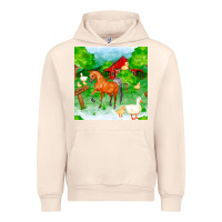 Sandshell farm life seamless pattern Urban Hoodie - FaDigitalArtStudio