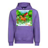Tulip farm life seamless pattern Urban Hoodie - FaDigitalArtStudio
