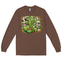 Chestnut serape cowhide cactus Long Sleeve Tee - JahusDesignShop