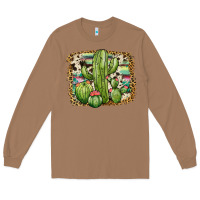 Toasted Coconut serape cowhide cactus Long Sleeve Tee - JahusDesignShop