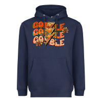 Navy gobble gobble gobble Heavyweight Hoodie - CowGirlArtShop