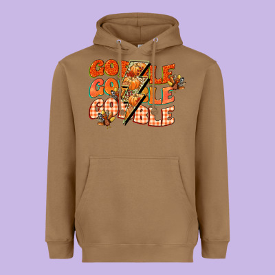 Gobble Gobble Gobble Heavyweight Hoodie Designed By Cowgirlartshop