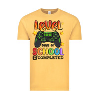 Vintage Mustard level 100 days of school completed Vintage Tee - MaliasSmallBusiness