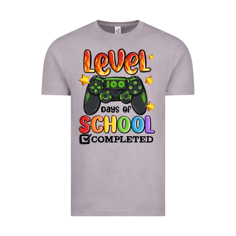 Level 100 Days Of School Completed Vintage Tee by MaliasSmallBusiness | Teevron