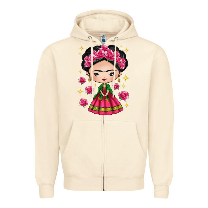 Mexican Girl Zipper Hoodie by texasbilliewilder | Teevron