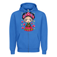 True Royal Mexican Girl Zipper Hoodie - texasbilliewilder