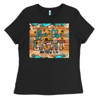 Black be the light matthew 5 14 Ladies Tee - JahusDesignShop