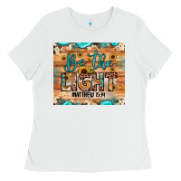 White be the light matthew 5 14 Ladies Tee - JahusDesignShop