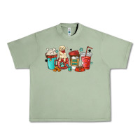 Oil Green dog mama golden retriever Urban Heavy Tee - MaliasSmallBusiness