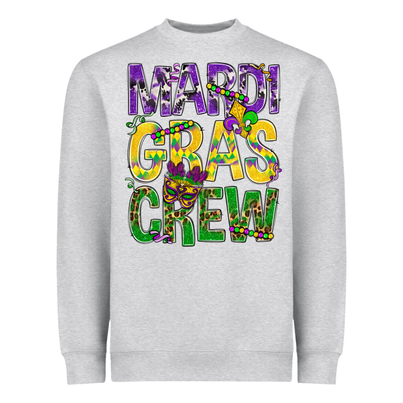 Mardi Gras Crew Heavyweight Sweatshirt by BundleAndBundleShop | Teevron