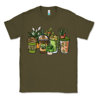 Army Green plant lover coffee cups Classic Tee - NancyCooperArtShop