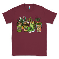 Burgundy plant lover coffee cups Classic Tee - NancyCooperArtShop