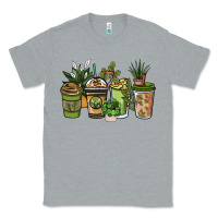 Heather Grey plant lover coffee cups Classic Tee - NancyCooperArtShop
