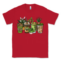 Red plant lover coffee cups Classic Tee - NancyCooperArtShop