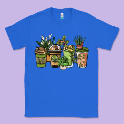 Plant Lover Coffee Cups Classic Tee Designed By Nancycooperartshop