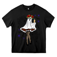 Black freak ghost halloween Heavy Core Tee - BundleAndBundleShop