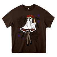 Chocolate Brown freak ghost halloween Heavy Core Tee - BundleAndBundleShop
