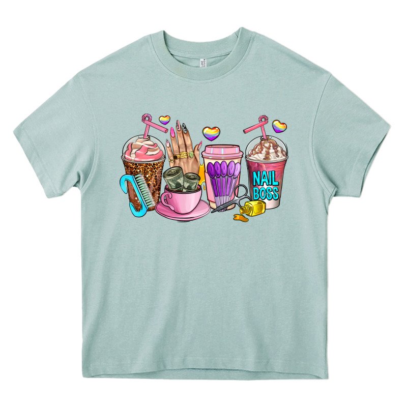 Nail Art  Coffee Cups Heavy Core Tee by AdoDesignShop | Teevron